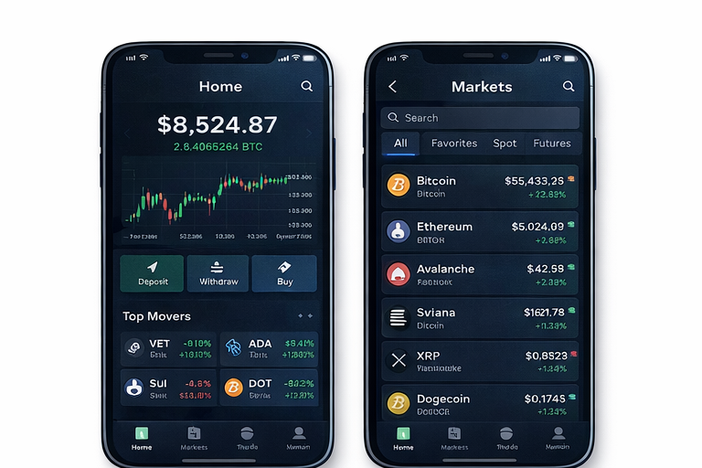 Crypto Exchange Mobile App screenshot 1